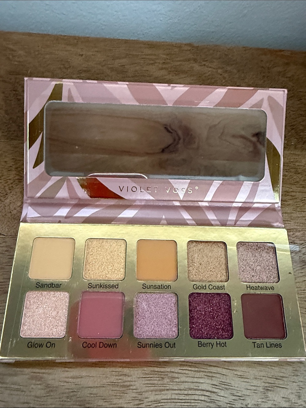 Violet Voss Pink & Gold Eyeshadow Palette — Rosy & Warm Neutrals
